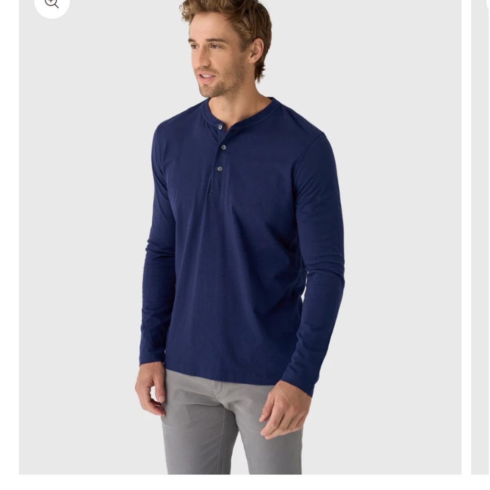 GREYSON
MEN'S ALPHA SLUB LONG SLEEVE HENLEY